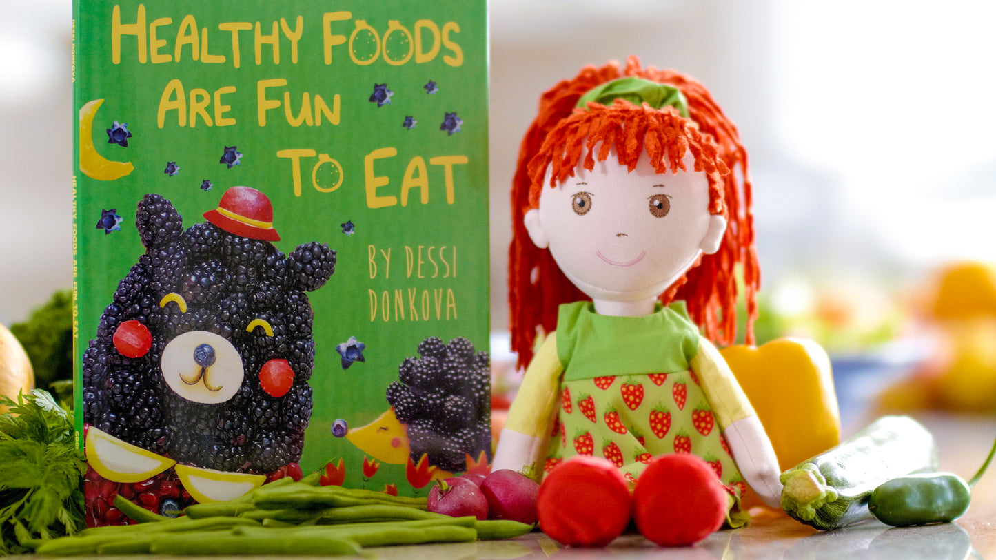 The SMART Healthy Eating Doll and Book Toy Set